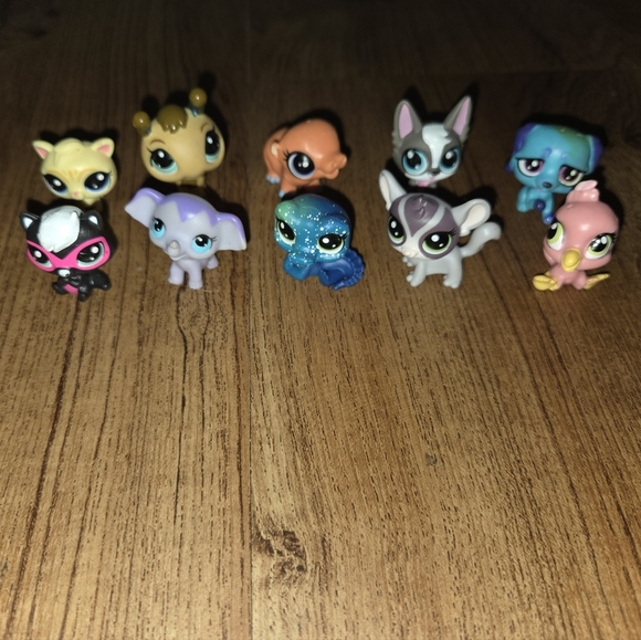 Lot of 10 Mini LPS Littlest Pet Shop Figurines - Picture 1 of 5